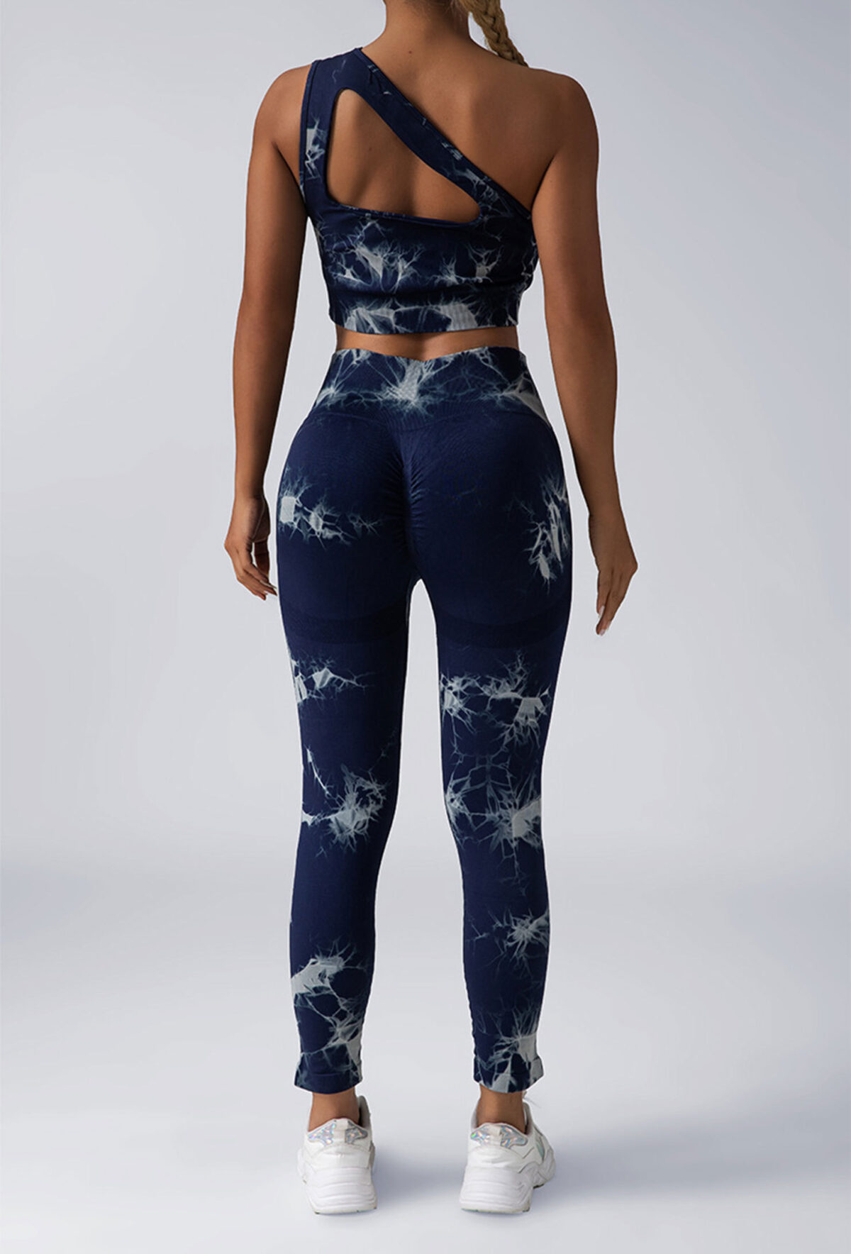 Women Scrunch Workout Leggings Butt Lifting High Waisted Yoga Pants - Tie Dye Seamless Booty Gym Tights - Image 8