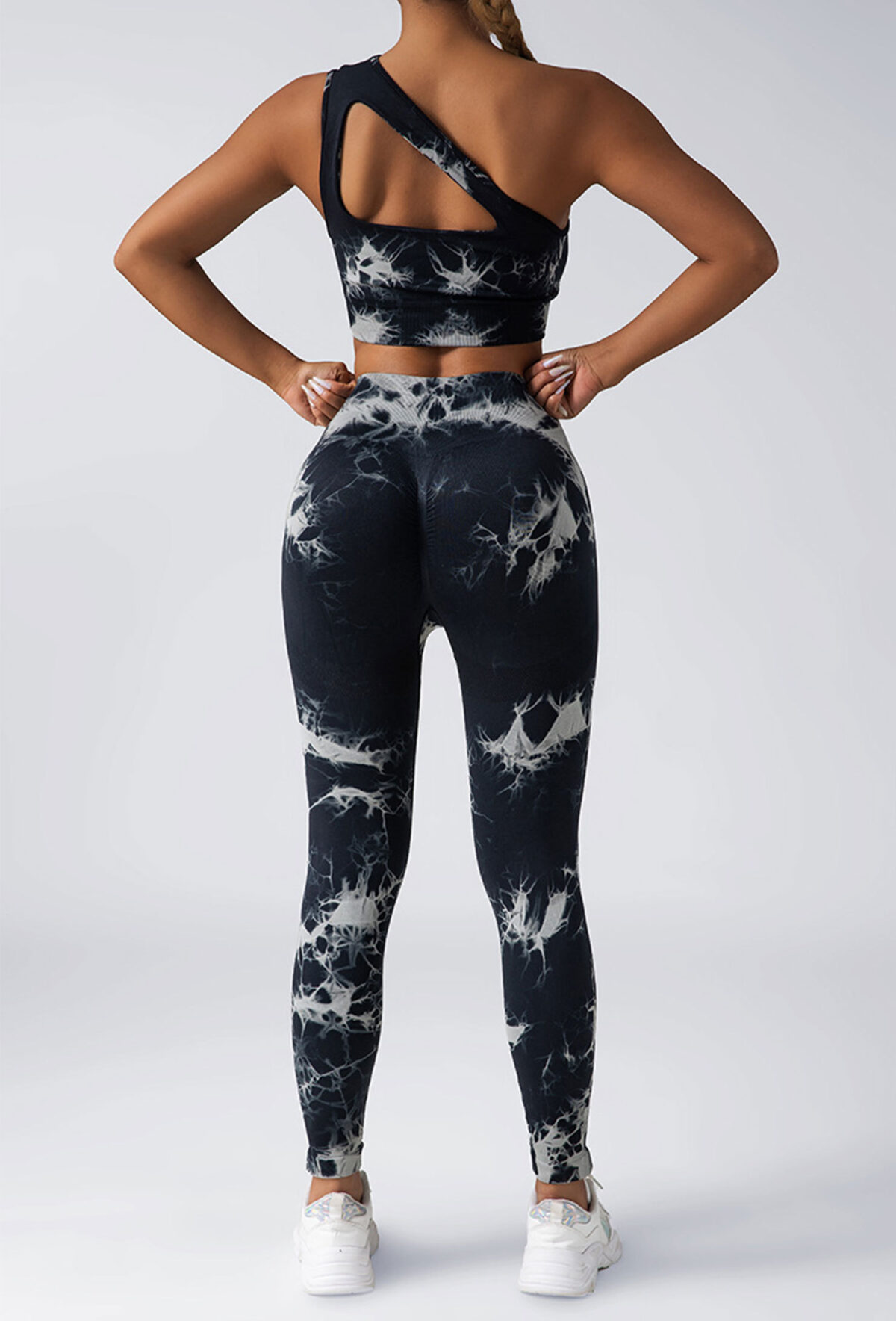 Women Scrunch Workout Leggings Butt Lifting High Waisted Yoga Pants - Tie Dye Seamless Booty Gym Tights - Image 3